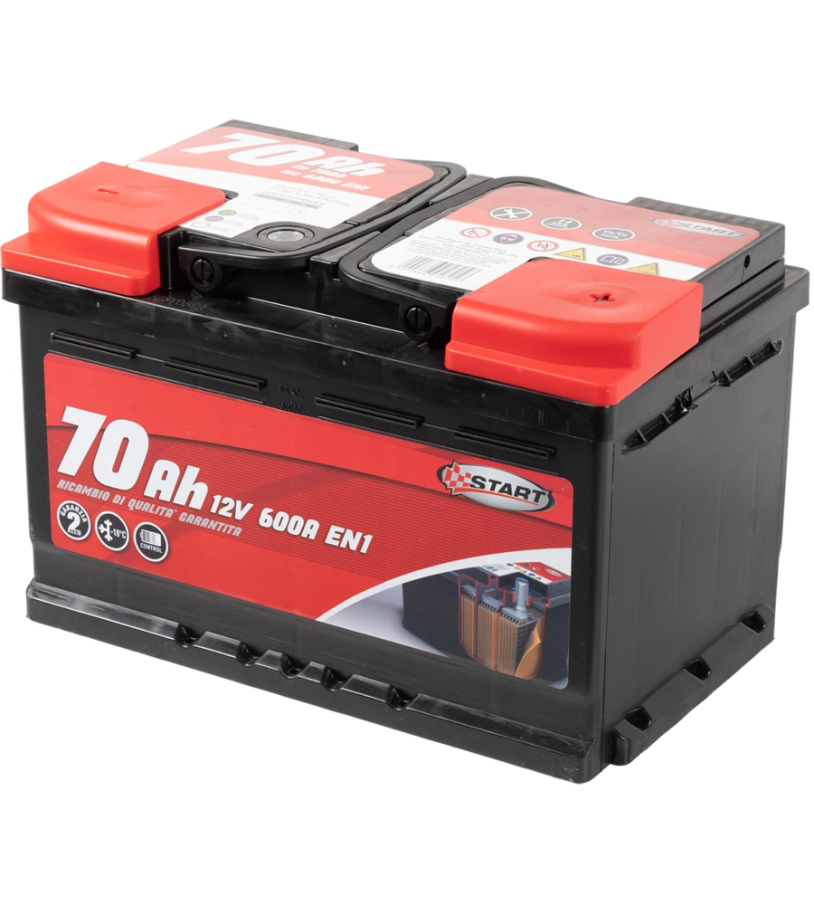 Batteria auto 70ah 12v 600a  polo positivo destro cassetta l3b